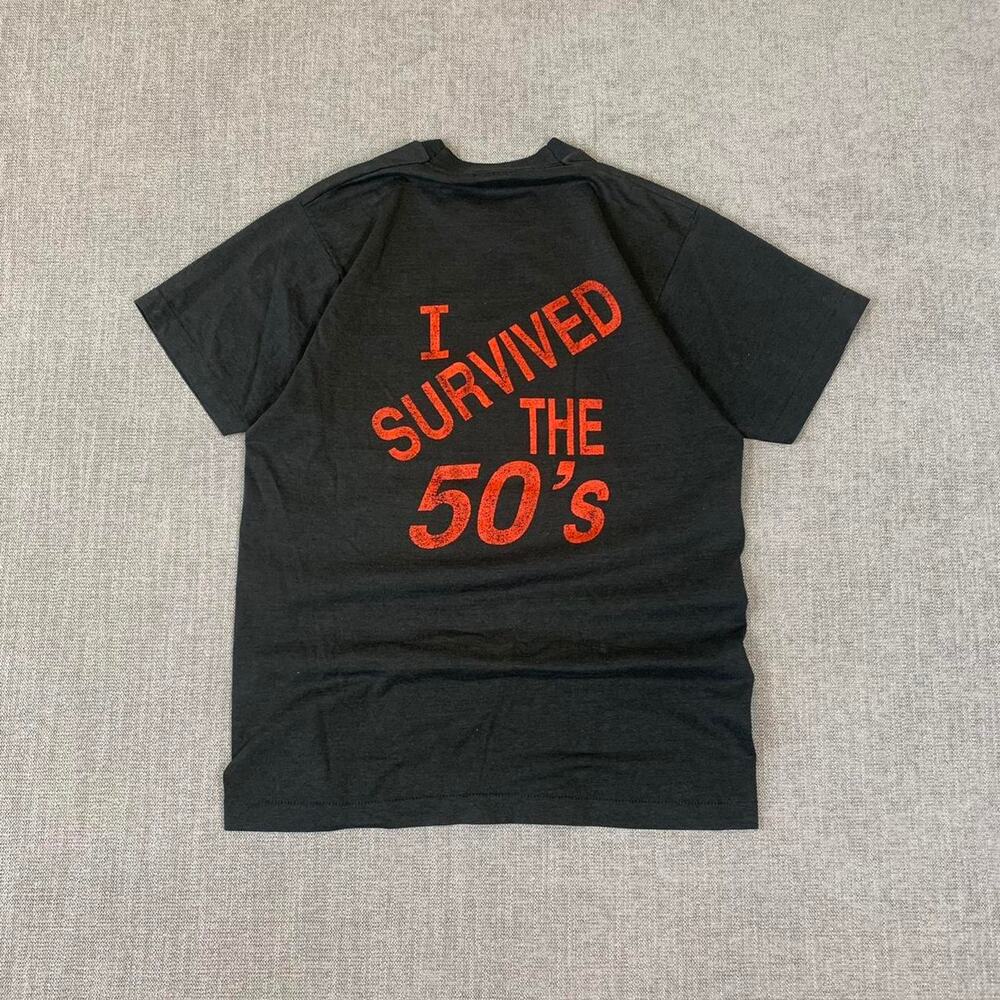 Vintage I Survived The 50s black t-shirt